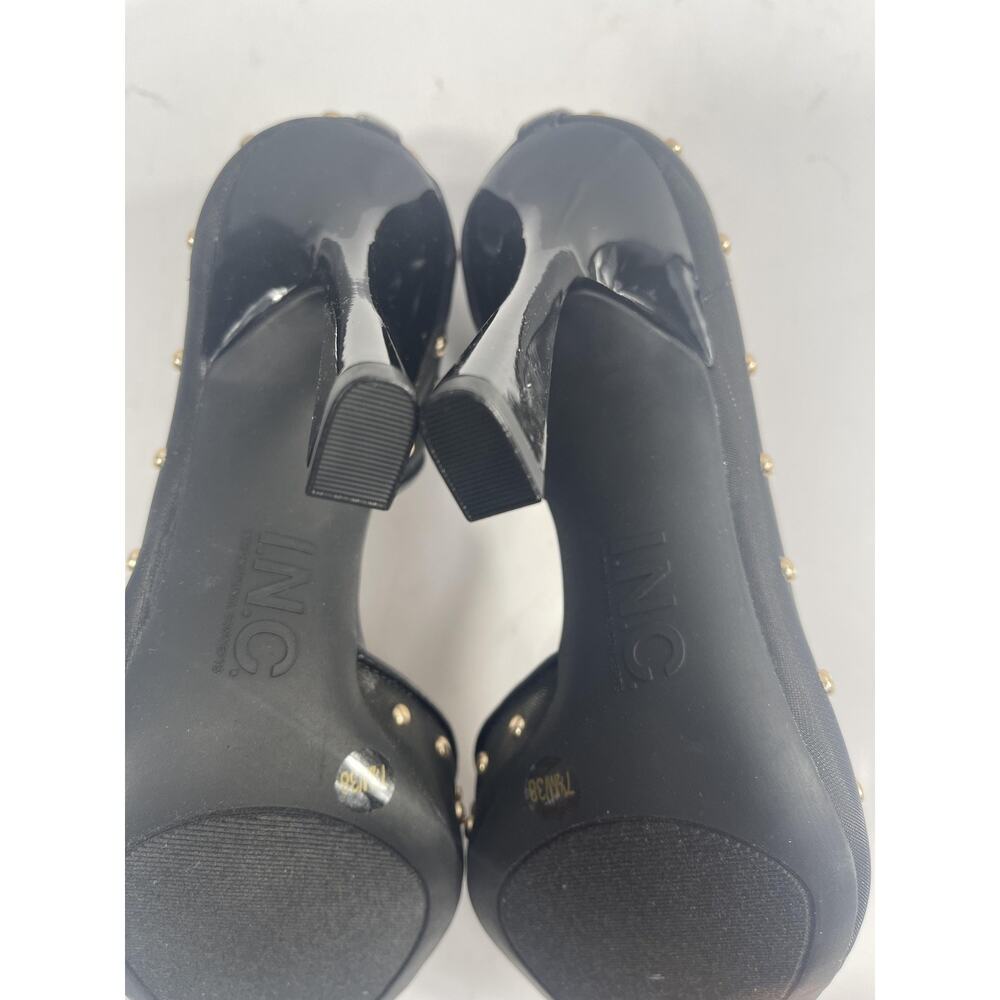 INC Shoes Women's Size 7.5 Black Kalaya2F Studded D'Orsay Pumps Heels Dressy - Picture 9 of 14